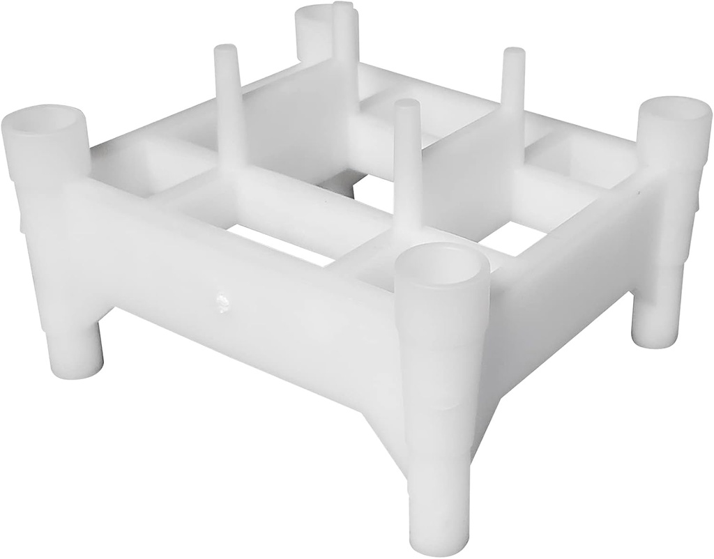 Caged Rebar Chair 2 inch (12 Pack) – Strong, Stackable, Wide-Base Support at 1.5 and 2 inch Cover, Heavy Duty Plastic Spacers, Made in USA