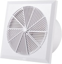 4/6/8" Square Extractor Ventilation Fan, Ultra-Thin Window Wall Mount Exhaust Fan, High Speed Quiet Exhaust Air Blower for Bathroom Kitchen Toilet (Color : 4Inch)