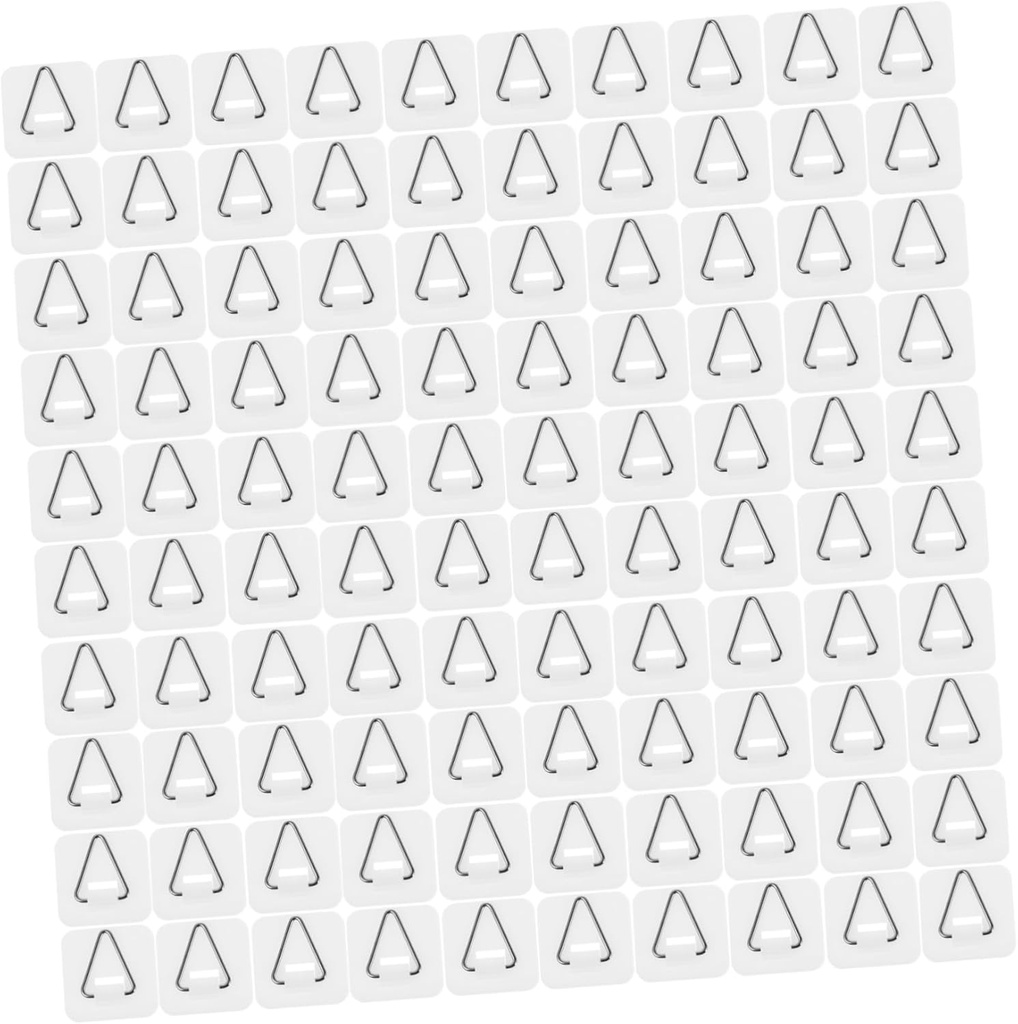 100pcs Multi-use Invisible Plate Hangers Small Vertical Hooks for Wall Display Easy to Install Plate Fixing Hangers for Home Decor Space-saving Design