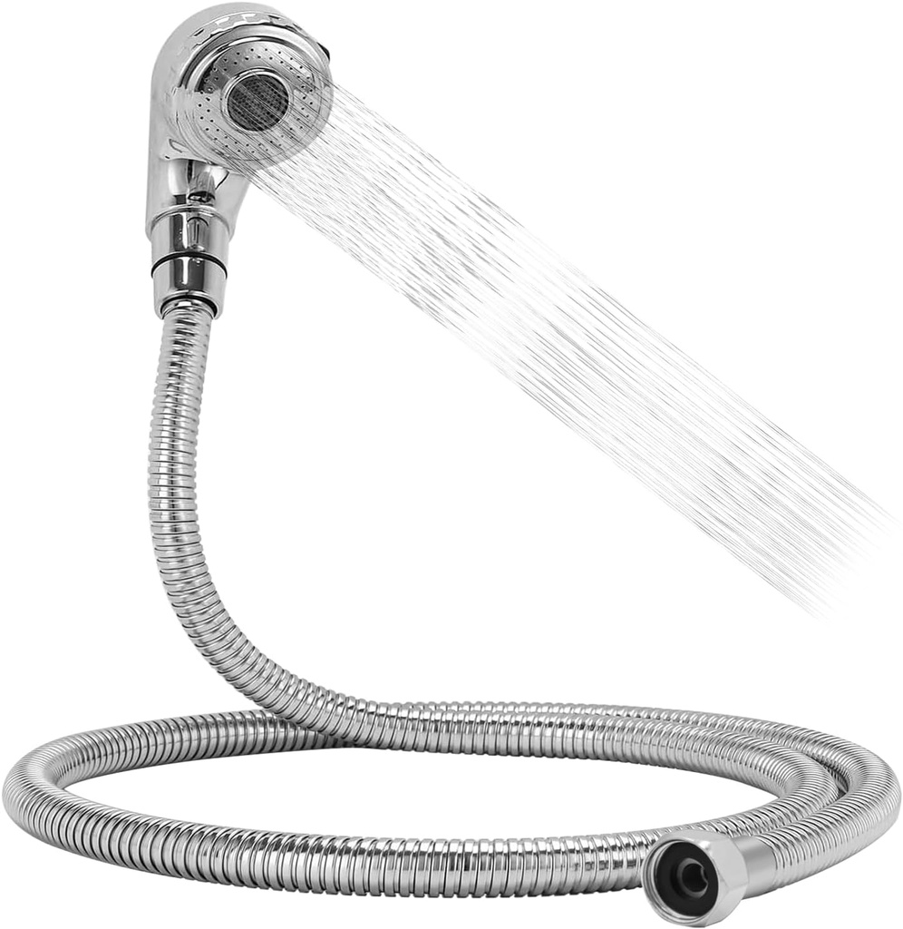 Shampoo Bowl Hose Sprayer Kit, 1/2’’ Nut Shampoo Hose to Attach Water Pipe, for Salon Sink and Salon Shampoo Bowl