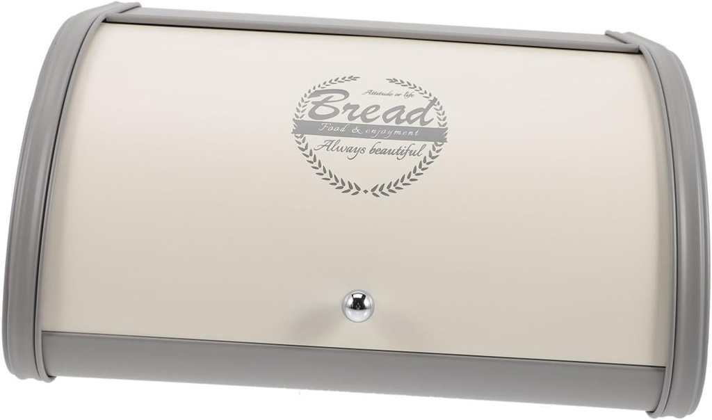 Farmhouse Metal Bread Box with Capacity Stylish Bread Holder for Kitchen Counter for Baking Storage and Home Decor Corner Bread Bin for Organizing Baked Goods