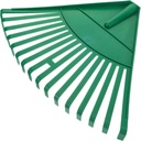 Wakauto Portable Plastic Garden Pine Needle Rake with Tines Hand Rake for Leaves and Lawn Cleaning Lightweight Gardening Tool for Shrubs Flowers Fruit Trees and Vegetable Beds