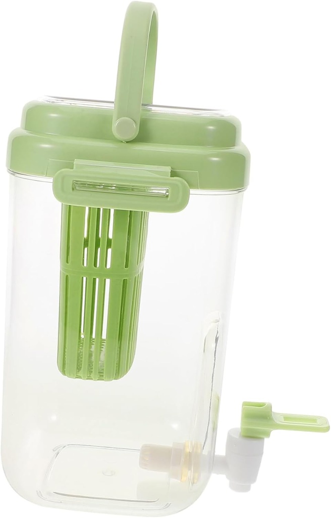 Large Capacity Kettle Faucet Food-grade Plastic Beverage Dispenser for Refrigerator for Juices Tea and