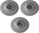 Bathtub Drain Hair Catcher,Tub Shower Drain Hair Trap/Strainer,3PCS Silicone Collapsible Tub Hair Catcher Drain Protector Designed for 1.47" to 1.75'' Regular Drains(Dark Gray)