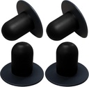 4 PCS Swimming Pool Pump Strainer Hole Plug Replacement for Bestway & Intex Pools Ground Swimming Plug Wall Plug Stopper (Black)