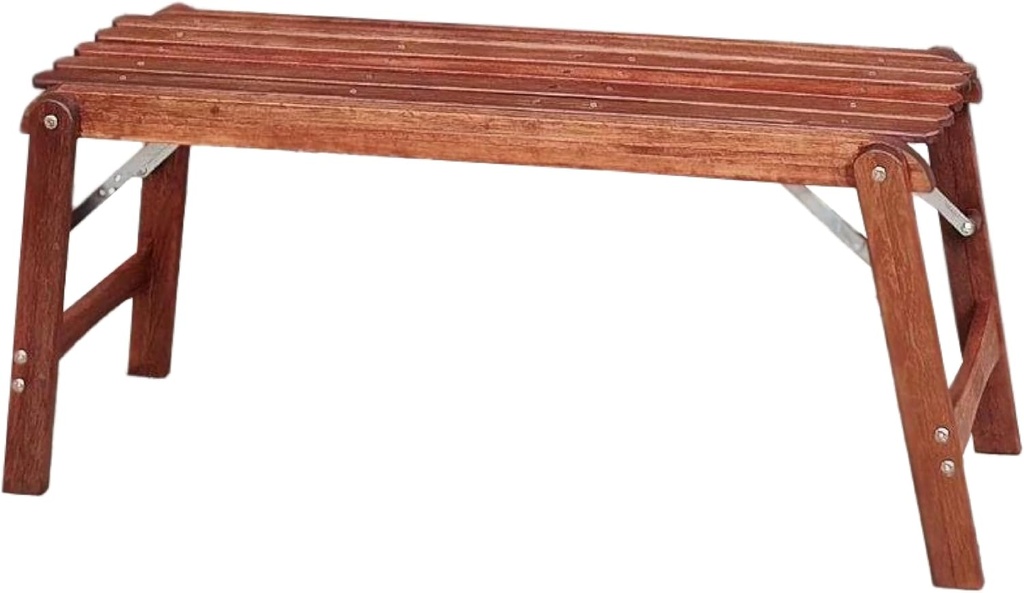 BYER OF MAINE Pangean Outdoor Wooden Bench, Foldable Bench for Indoor and Ourdoor, Home Furniture, 20 lbs - 14.5 x 40 x 18.5 Inches H