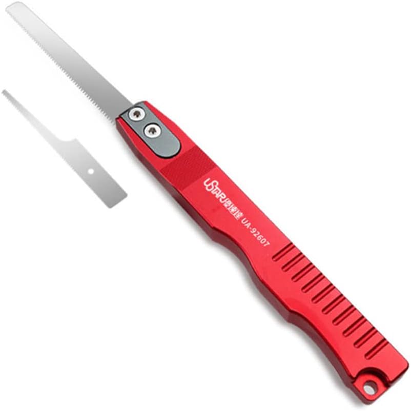 Mini Hand Saw Modelling Knife Hobby DIY Razor Saw Hacksaw Tools for Model Craft Tools, Plastic Model Parts Cutting Tree Limbs and Branches (Thin Double hand saw set)