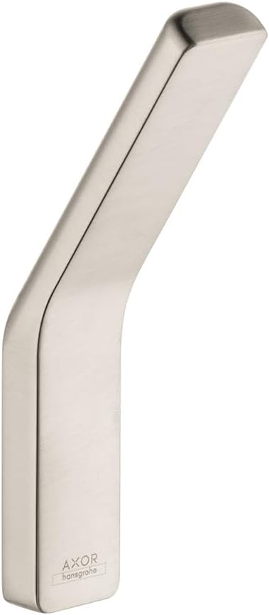 AXOR Hook Premium 1-inch Modern Towel Holder in Brushed Nickel, 42801820
