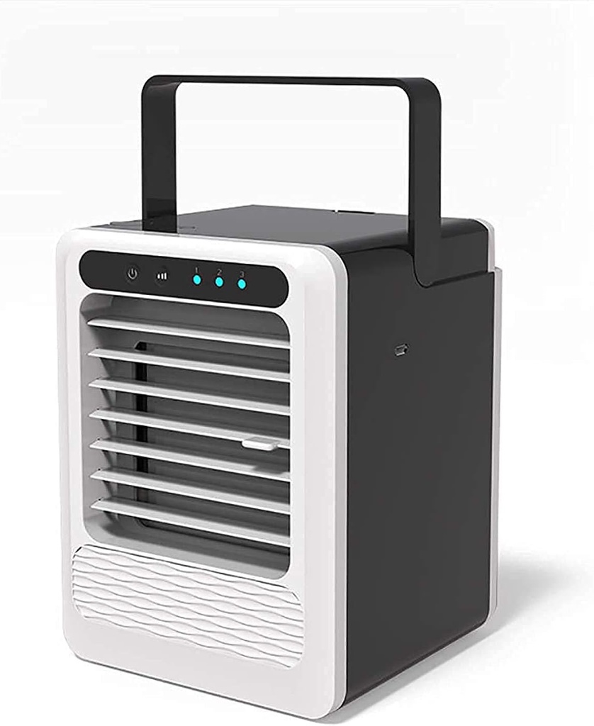 Portable Air Cooler Conditioner, Evaporative Air Cooler for Home Office Desktop Humidifier Dehumidifier Black