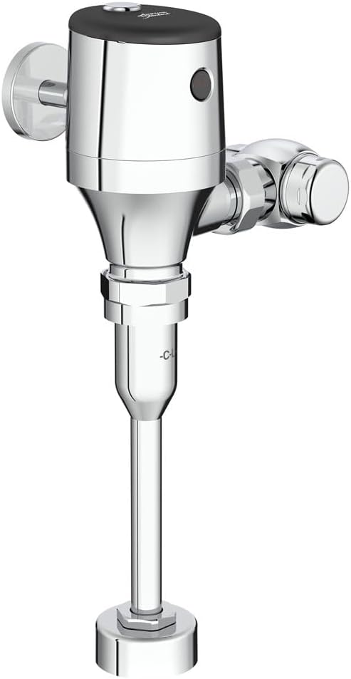 American Standard 624B013.002 Ultima Selectronic Exposed Urinal Flush Valve, Diaphragm Type, AC Power, Base Model, 0.125 GPF, Polished Chrome