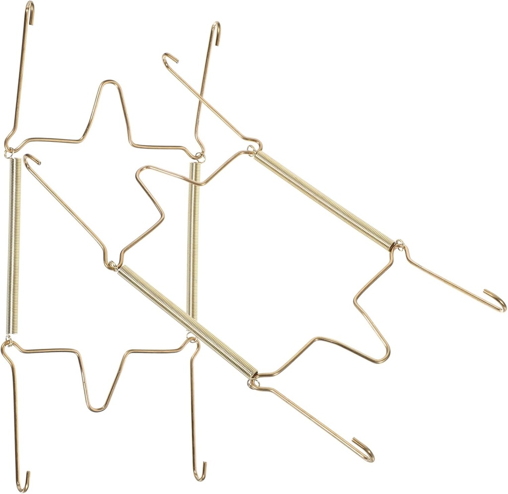 PRETYZOOM Invisible Plate Hangers Wall Plate Holders for Display U-Shaped Spring Hook Reusable