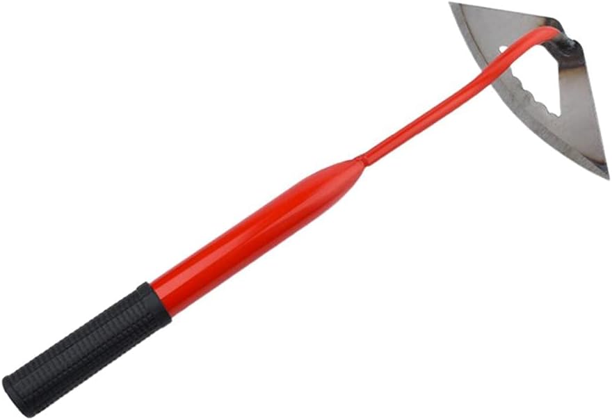TOPINCN Garden Hoes Gardening Tool Hand Steel Hoe Garden Planting Hoe Portable Steel Gardening Hoe and Loosening Soil Tool Gardening Tool (2)