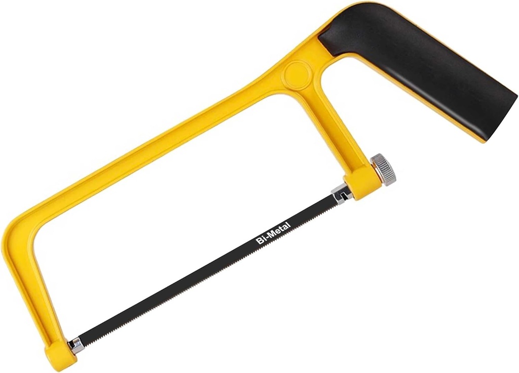 6-inch Mini Hacksaw Frame- 150 mm Extra Fine Cut Junior Handsaws, Hacksaws with Bi-Metal Blade for Wood and Metal