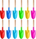 12 Pcs Colorful Garden Shovels, Mini Metal Shovel, Small Digging Tools, (Random Colors), Sand Shovels for Gardening and Play, 10.23×2.36 Inch