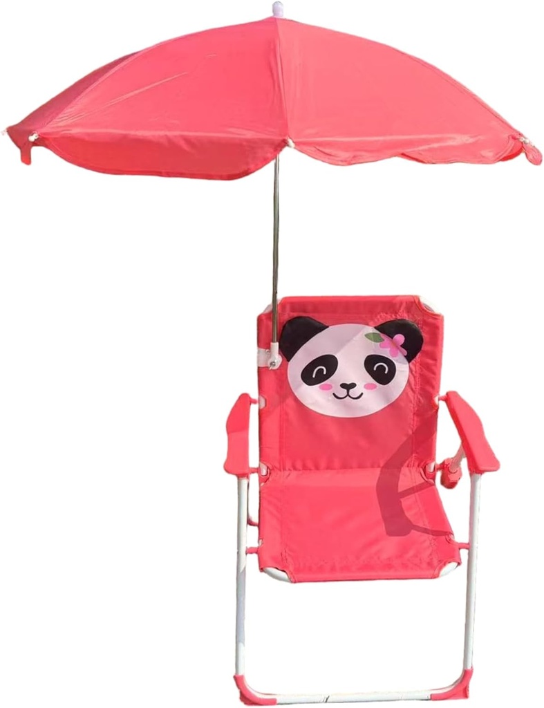 Kids Beach Chair with Umbrella, Kids Beach Chair with Umbrella, Foldable & Detachable Portable Oxford Cloth Cute with Canopy for Outdoor Summer, Style 2
