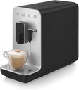 Smeg Fully Automatic Coffee Machine with Steam, Black BCC12BLMUS, Whole Bean Grinder and Titan Renew Water Tank