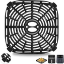 Air fryer Grill Pan for BLACK+DECKER Purify 4QT Air Fryer, Upgrade 8×8 IN Air Fryer Replacement Parts Grill Plate Accessories Tray Rack for Holstein Housewares 4.4QT Green Life 4.5QTAir Fryer
