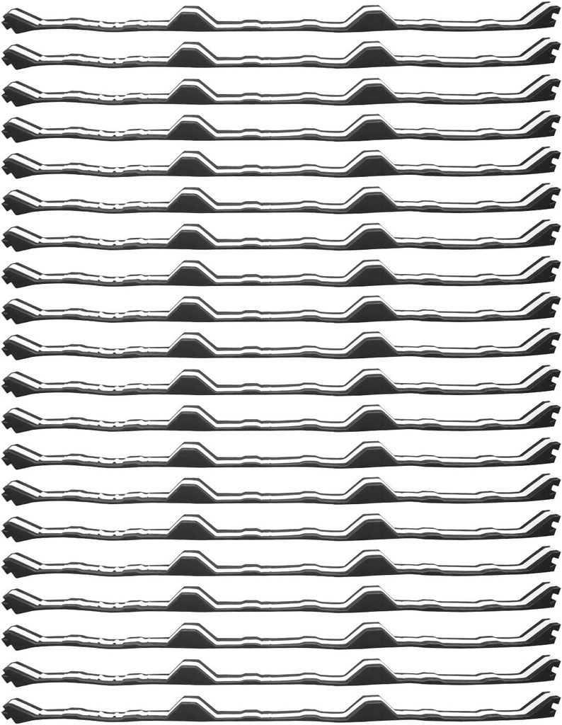 20 Pcs, 12 Inch R-Shaped Panel Foam Closure Strips for Metal Corrugated Roofing Panels, Thermal Insulation and Noise Reduction Inside Roof Closure Strips, 3FT Long Inside