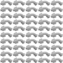 Yaomiao 50 Pcs 1/2 Inch Liquid Tight Connector PVC Electrical Conduit Fittings Straight 90 Degree Flexible Conduit Connector for Home Bathroom Tube Tool Supplies, Grey(50 Pcs)