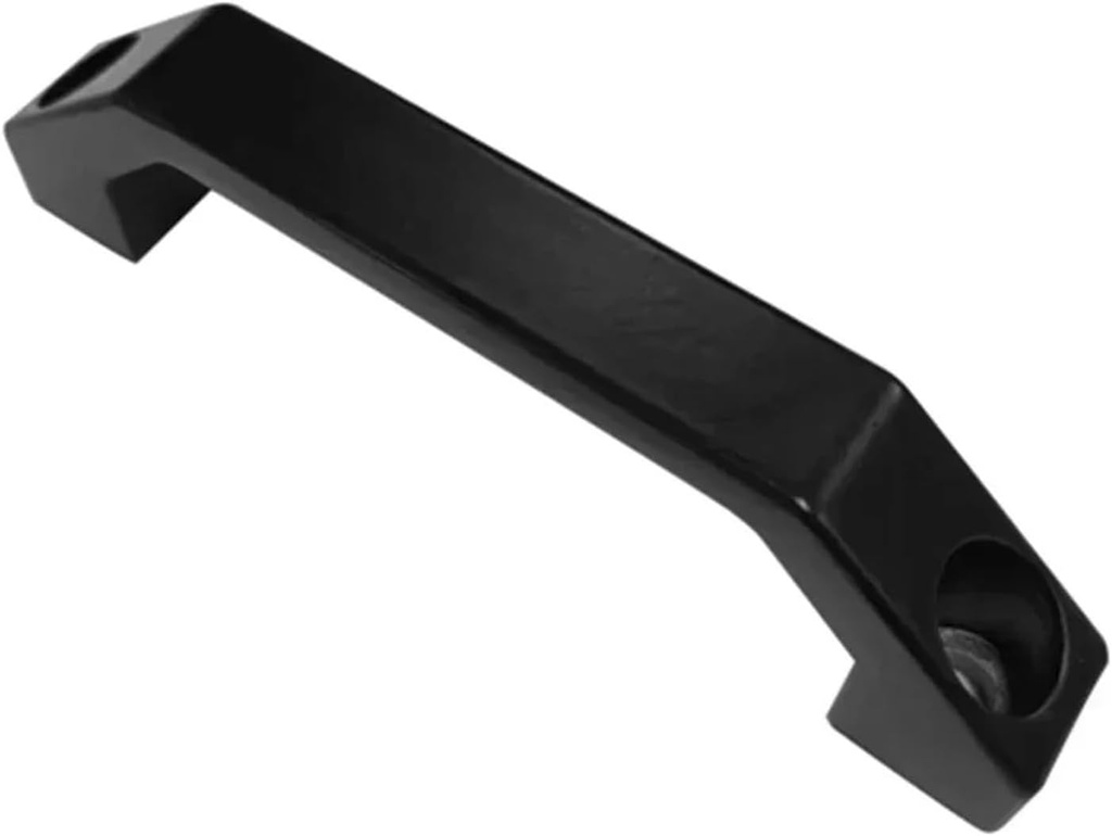 U-Type Aluminum Alloy Handle Black/Silver Square Cabinet Door Handle for Suitcases Furniture Drawer Wardrobe Windows Handles(Black 100mm)