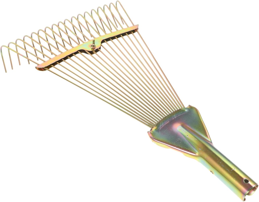 POPETPOP Portable Garden Hand Rake High Lawn Tool for Soil Loosening Debris Clearing and Leaf Collection Lightweight Raking Tool for Garden Cleanup and Maintenance