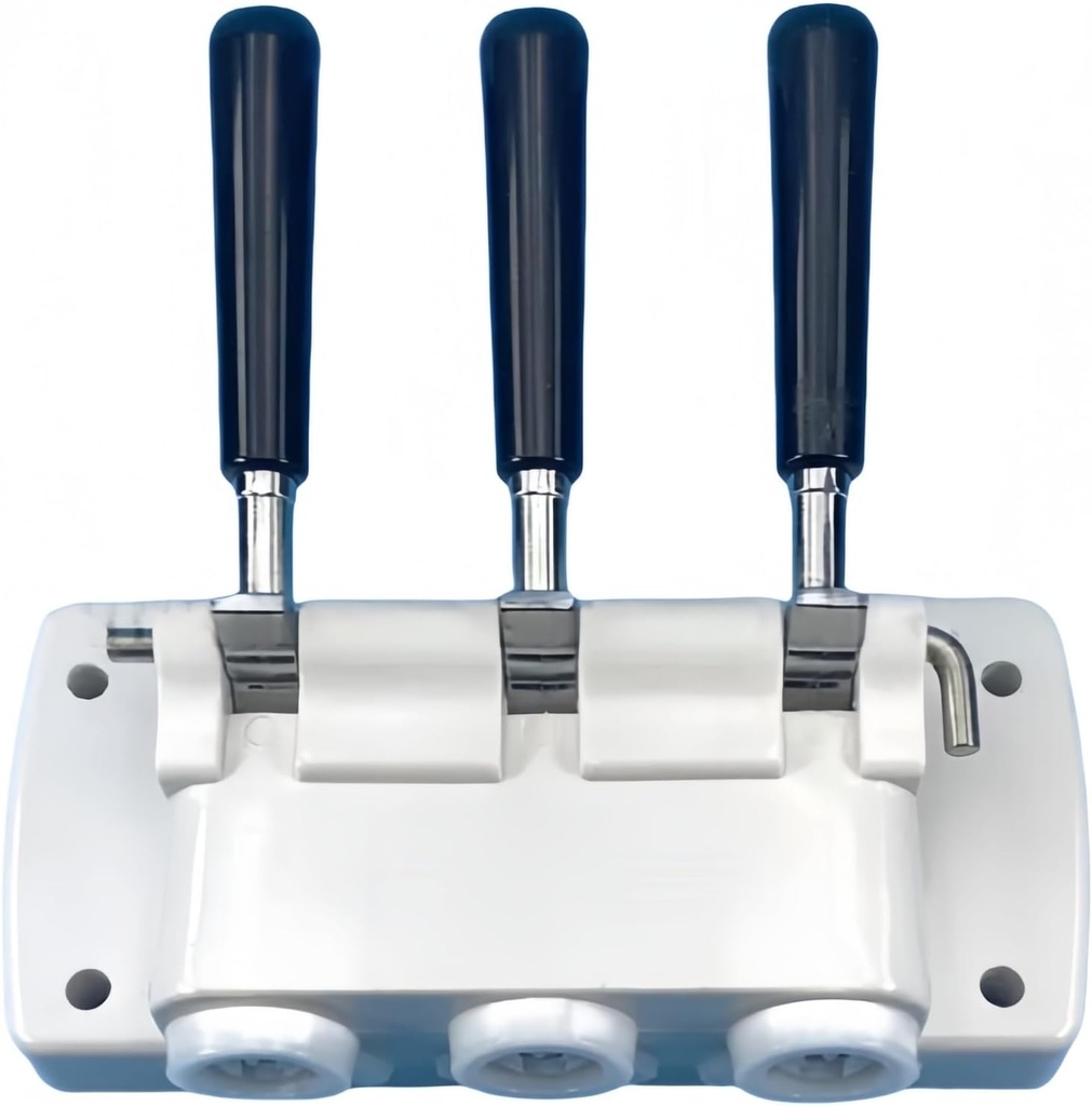 White Color Panel Block Head Front Pane With 3 Black Handlesl,Compatible for BQL-818T Soft Ice Cream Machines Spare Parts Accessories