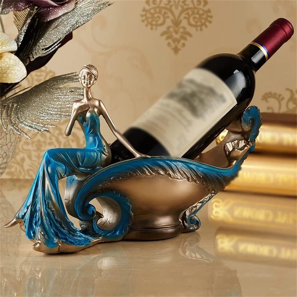 Beauty Wine Rack Accessories Handicraft Resin Wine Holder Livingroom TV Cabinet Home Furnishing Decoration Craft
