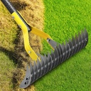 Dual-Action Thatch Rake for Lawn – Efficient 15" Thatching Rake with Sharp Dethatching Blade,Manual Dethatcher & Scarifier Tool for Dead Grass Removal,Soil Loosening,Garden Yard Lawn Care,55" Long