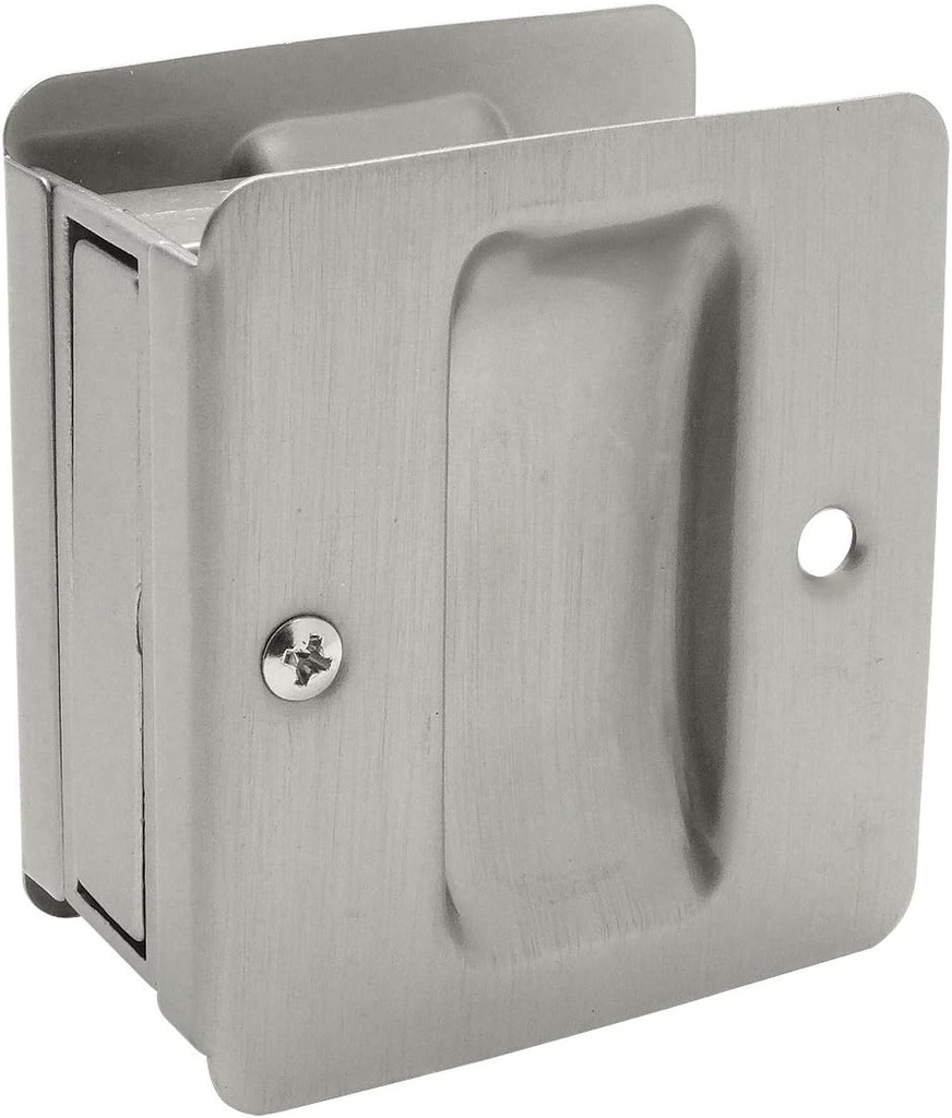 Designers Impressions Satin Nickel Pocket Door Passage : 53874