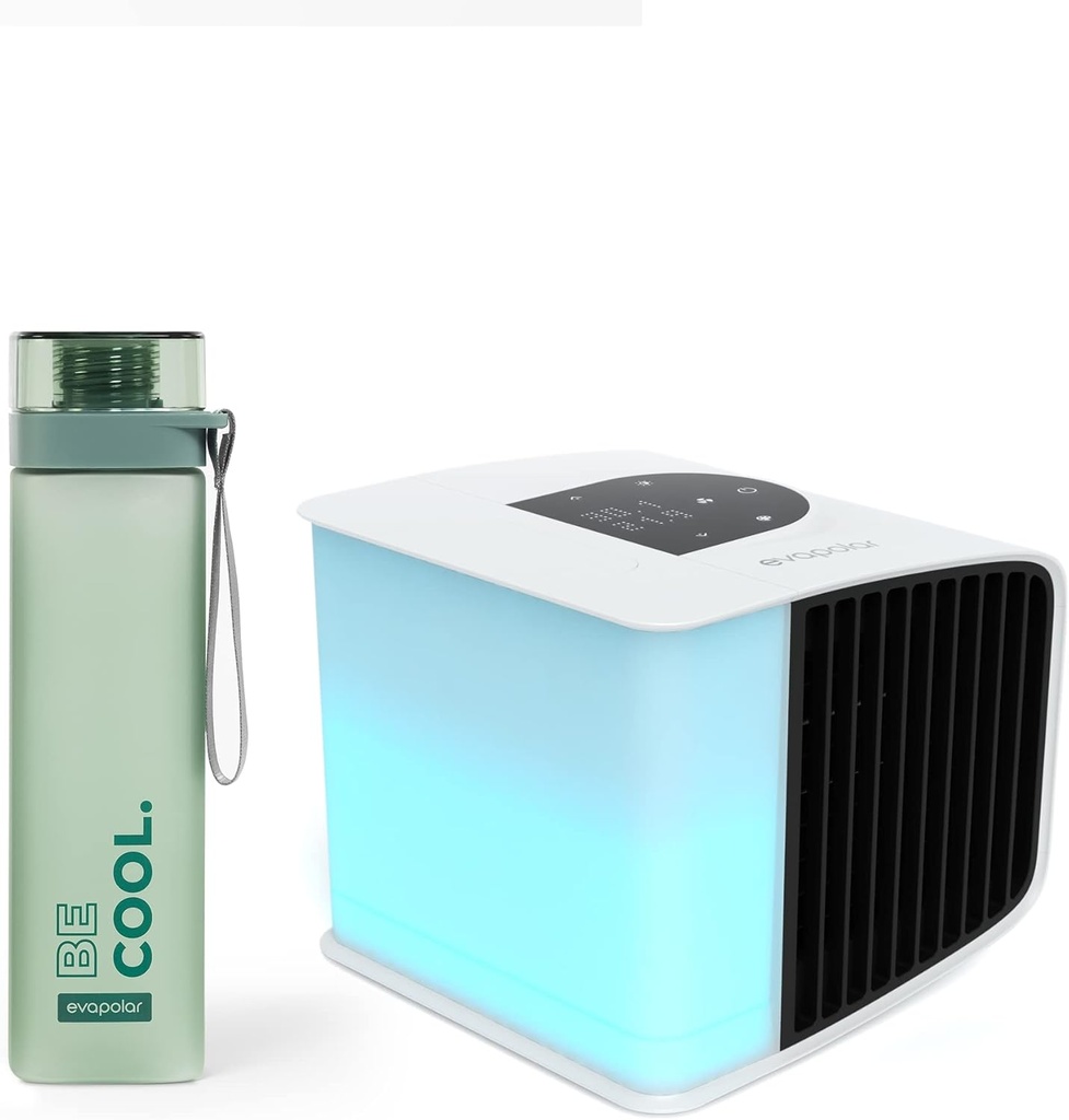 Evapolar evaSMART Personal Evaporative Air Cooler (White) and Free Leak Proof Water evaBottle