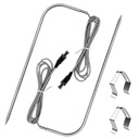 2-Pack Temperature Meat Probe Replacement for Rec tec Wood Pellet Grill, Recteq Grill Accessories, with Thermometer Probe Holder Clip