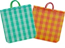 Large Mercado Mexican Bags Tote Reusable Colorful Durable Mesh Grocery Bag 20 x 22 in Plus 5 in Handle