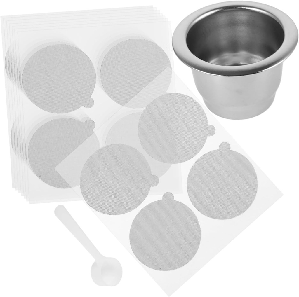 Espresso Reusable Pod Stainless Steel Cup Capsule Lids Coffee for Espresso Machine