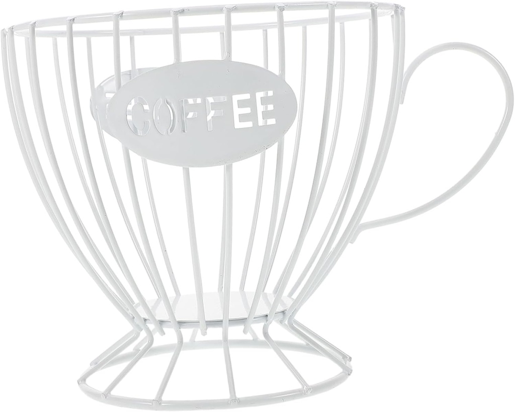 Unomor Pod Organizer Wire Basket Coffee Cup Display Snack Storage Basket Kitchen Organizer Espresso Capsule Holder for Home