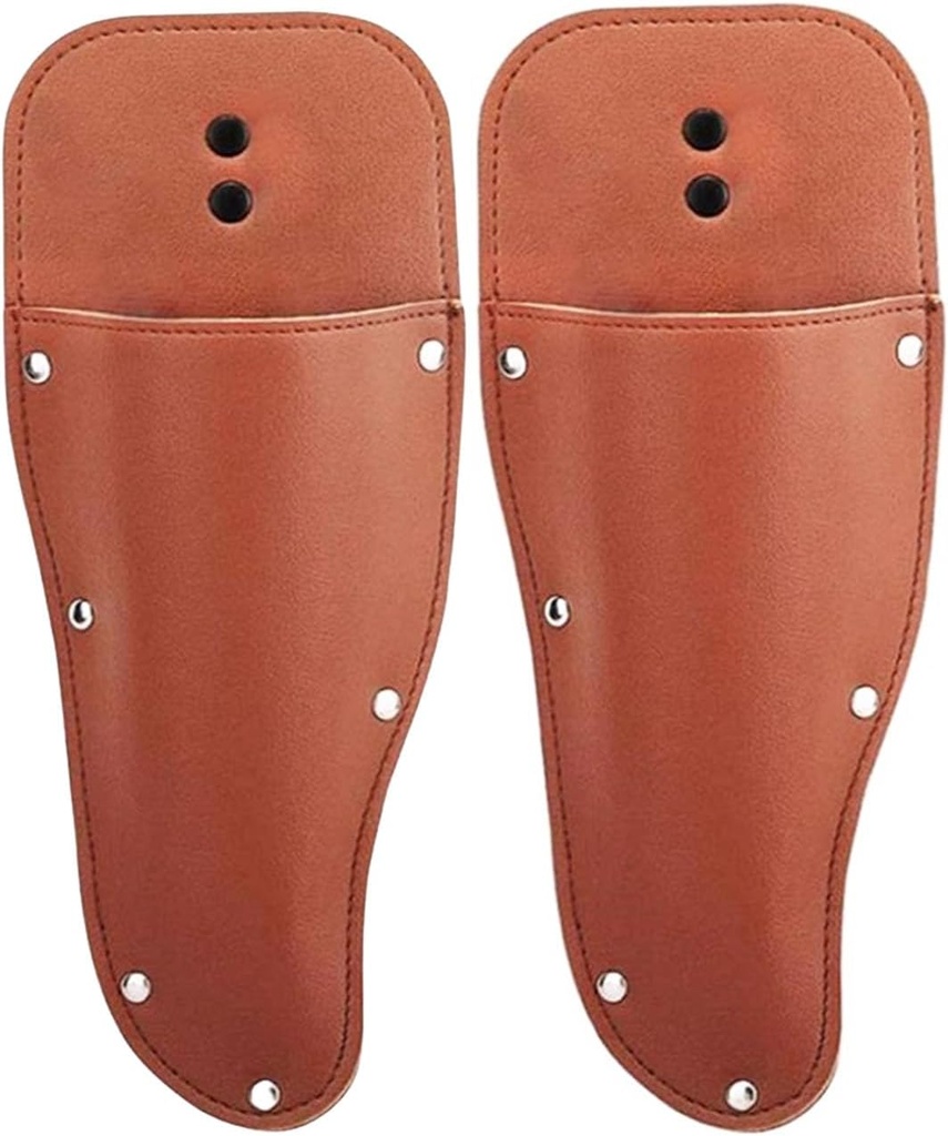 2pcs Pliers Holster, Garden Pruner Sheath, Premium PU Leather Holster Protective Case Cover Scabbard for Gardening Pruning Shears Scissor