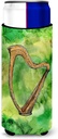 Caroline's Treasures Irish Harp Michelob Ultra Hugger For Slim Cans, Slim Can, Multicolor