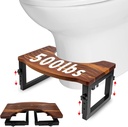 Foldable Toilet Stool-6"&8" Adjustable Height Squatting Pool Stool for Bathroom Sink, Kitchen, Bedroom,Toilet Stool Squat Adult and Kids,Potty Stool with Anti-Slip Strip,Up to 500 lbs Capability