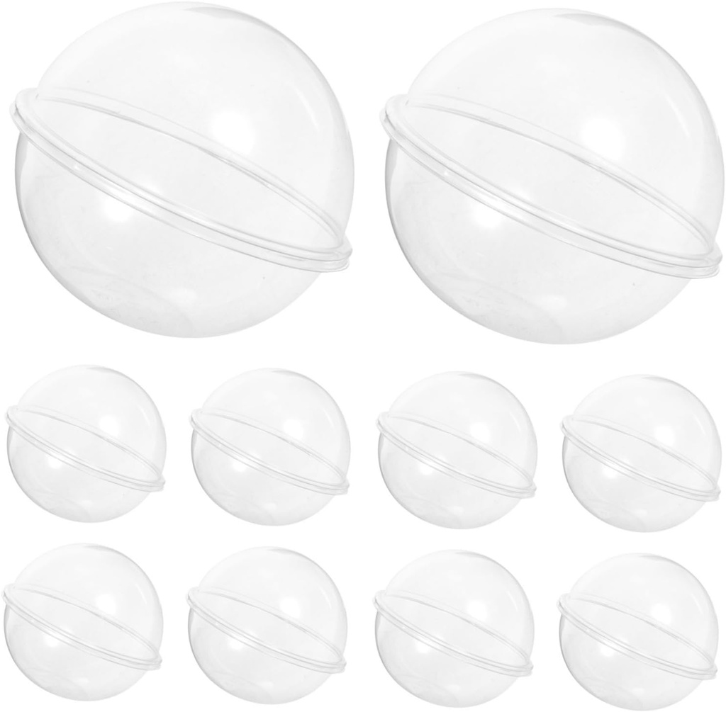 PRETYZOOM 10Pcs Clear Cupcake Boxes Pet Individual Dessert Containers for Muffins and Mousse for Parties and Cake Shops