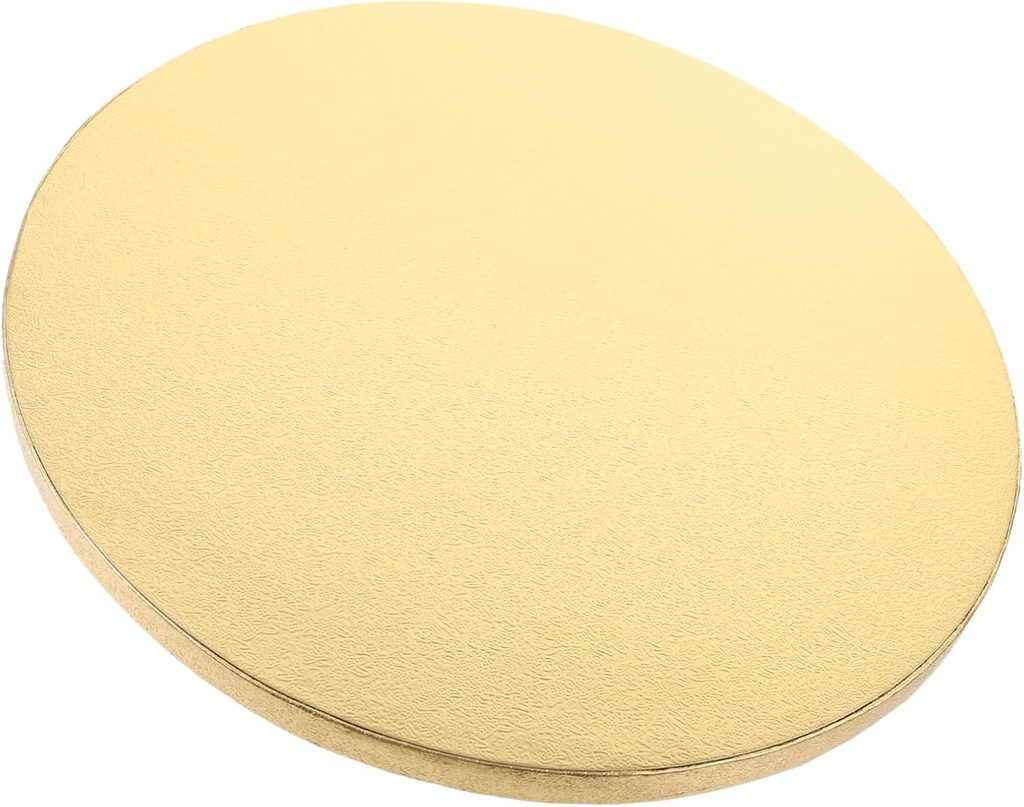 Cake Boards with Stands White Decorating Large Cake Board Base Thin Parties Platters for Sturdy Elegant Round Rounds Reusable Carrier Paper Golden