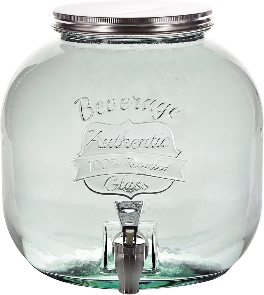 Couronne Company Authentic Glass Beverage Dispenser w/ Spigot, 202.9 oz, Clear, 1 Piece