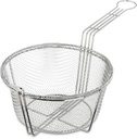 Carlisle FoodService Products 601000 Chrome Plated Nickel Steel Mesh Fryer Basket, 8-3/4" Diameter x 4-3/4" Depth (Case of 12)
