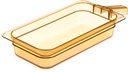 Carlisle FoodService Products 30860H13 StorPlus High Heat Food Pan with 1 Handle, 2.5" Deep, Third Size, Amber
