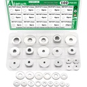 100PCS 304 Stainless Steel Fender Washer Assortment Kit, Washers for Bolts, 15 Metric Sizes Fender Washers for Screws -M3, M4, M5, M6, M8, M10, M12 for Home & Industrial Usage