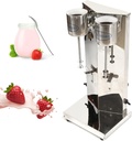 Double Head Commercial Milkshake Machine Stainless Steel Mixing Cup Drink Mixer 110V 18000RMP Ice Cream Maker Milkshake Juicers for Milk, Suitable in Commercial or Family (2 Head)