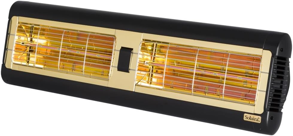 Solaira SALPHA2-30240L1B 3000 Watt Radiant Infrared Patio Heater - Alpha Series, Finish Color: Black
