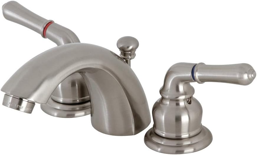 Kingston Brass KB958B Victorian Mini-Widespread Bathroom Faucet, 4.5 x 3.5 x 2.06, Brushed Nickel