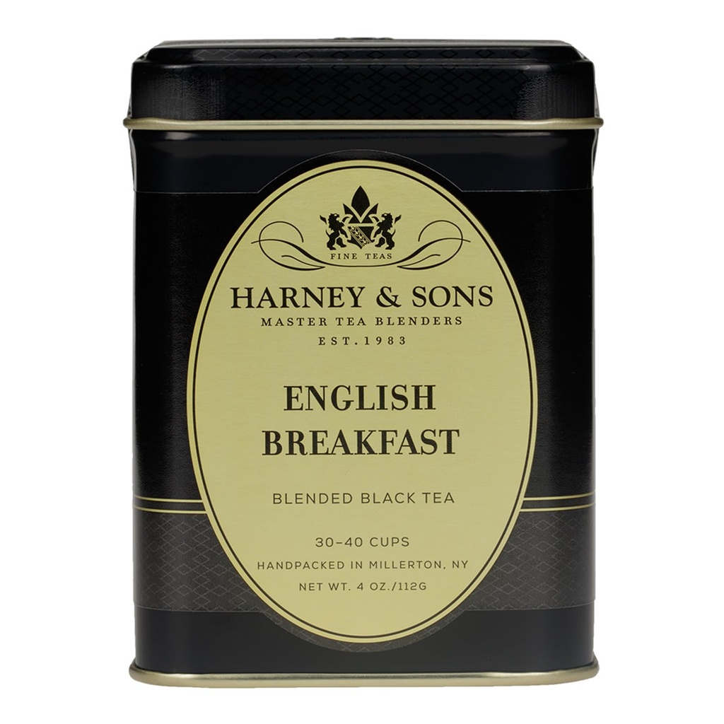 Harney & Sons Loose Leaf Black Tea, English Breakfast, 4 Ounce