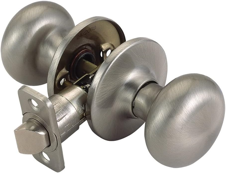 Design House 741306 Cambridge 2-Way Adjustable Passage Door Knob, Satin Nickel