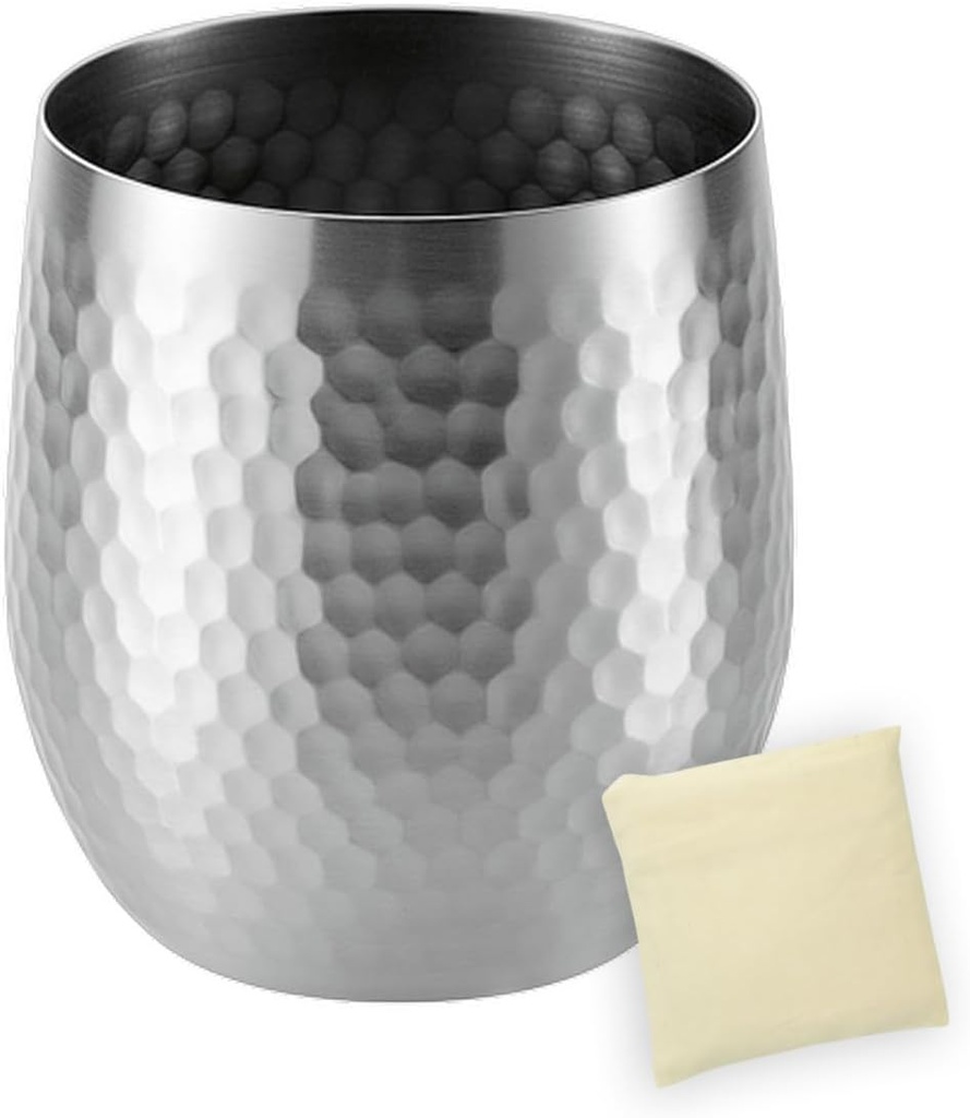 J-kitchens Whiskey Glass Hammer Rock Cup 11.8 fl oz (340 ml), Made in Japan (Eco Bag, Made in Vietnam)