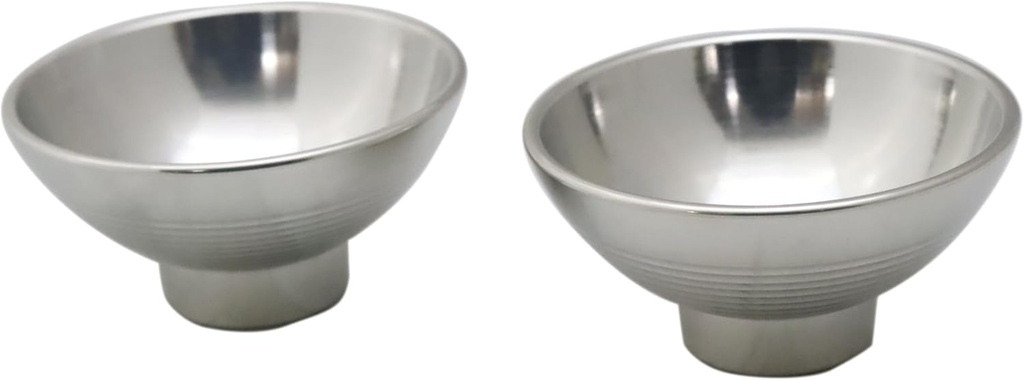 Osaka Tin ware (Suzuki), 100% Tin, Bokoko Arbor Shape, Capacity: 0.7 fl oz (20 ml), Set of 2, Gift Wrapping Specifications